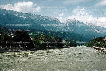 River, Mountains, Innsbruck, Alps