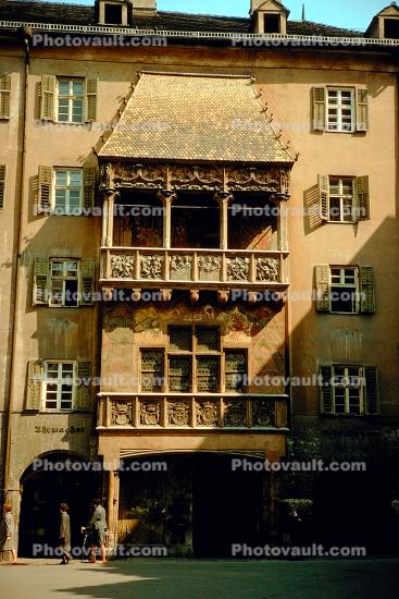 Balcony, Building, Innsbruck, 1950s