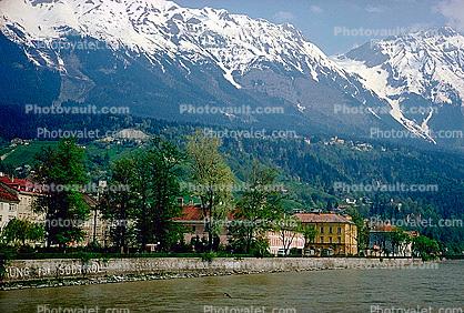 Inn-River, River, Innsbruck, 1950s