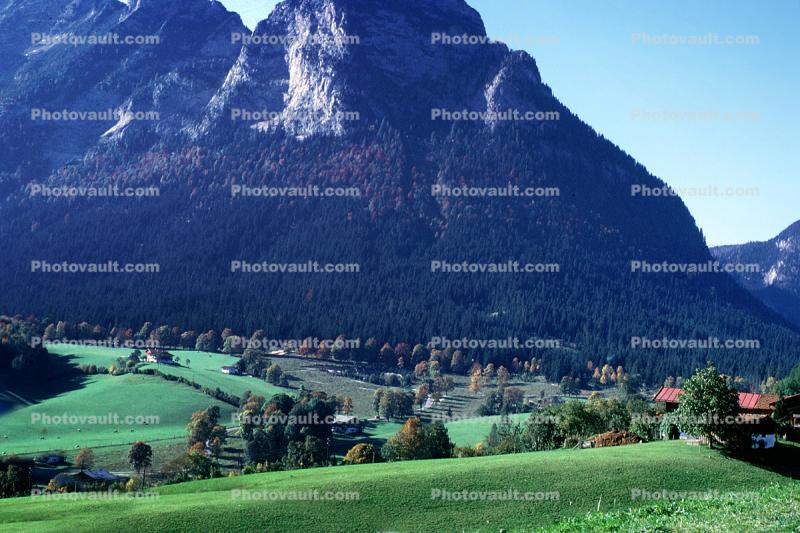 village, Fields, Hills, Trees, Alps, Mountains, Grossglockner, Glockner