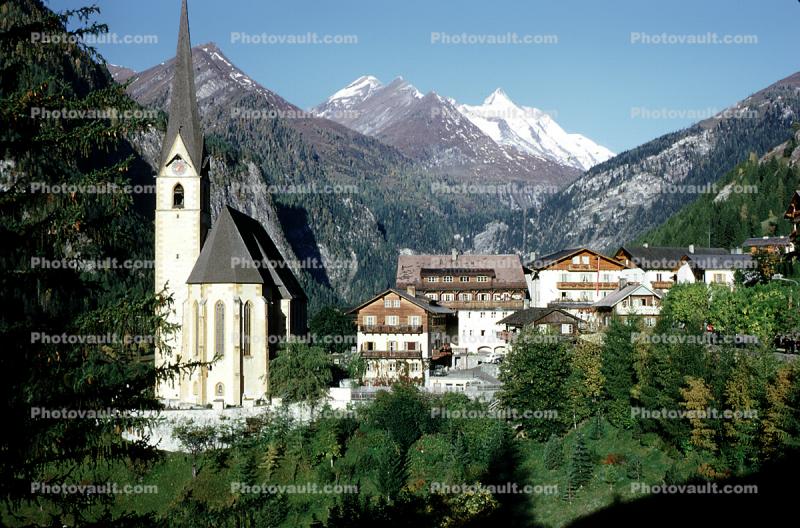 Heiligenblut, Church, Buildings, Steeple, Alps