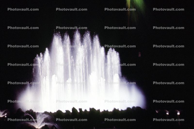 Water Fountain, aquatics, Nighttime, Night, Vienna
