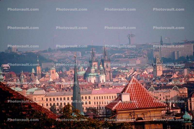 Cityscape, buildings, churches, cathedrals