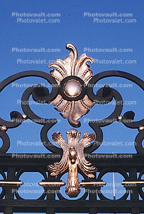 Ornate Gate, Wrought Iron, Hradcany Castle, Prague, Ironwork, metalwork