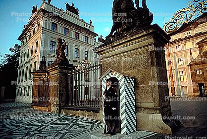 Soldier, Guard, Guardhouse, Hradcany, Castle, Prague