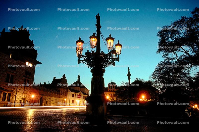 Street Lamps at Hradcany Square, Prague, 1991