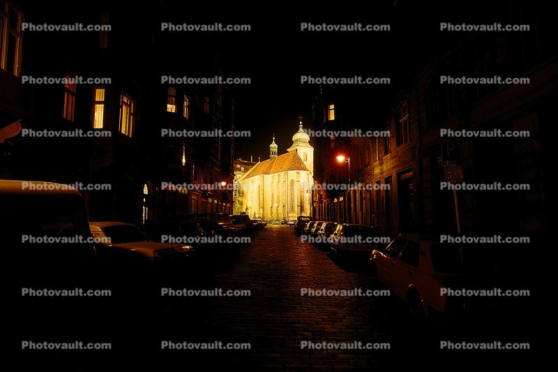 Cathedral, Church, night, nightime