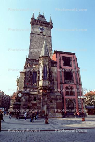 Church, buildings, Old Town Square, Prague
