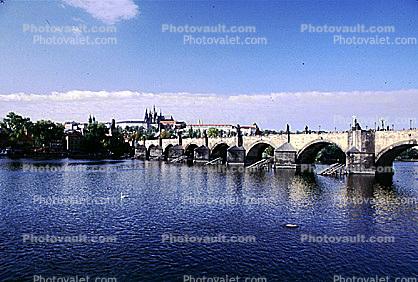 Charles Bridge, Vltava River, Shoreline
