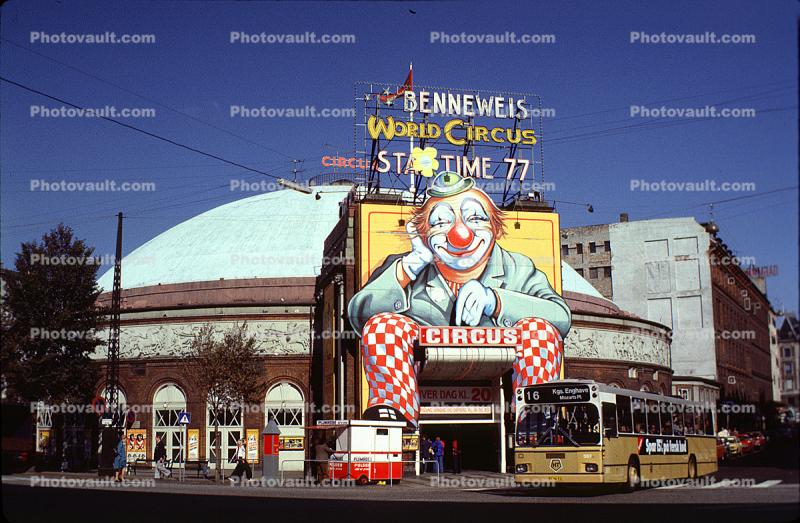 Benneweis World Circus, Clown, Cirkus Schumann, Cirkusbygningen, Copenhagen
