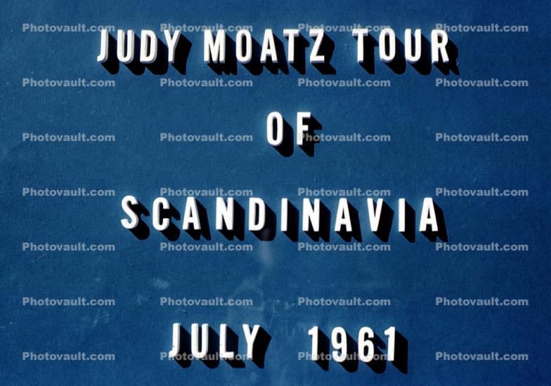 Judy Moatz Tour of Scandinavia, July 1961, 1960s