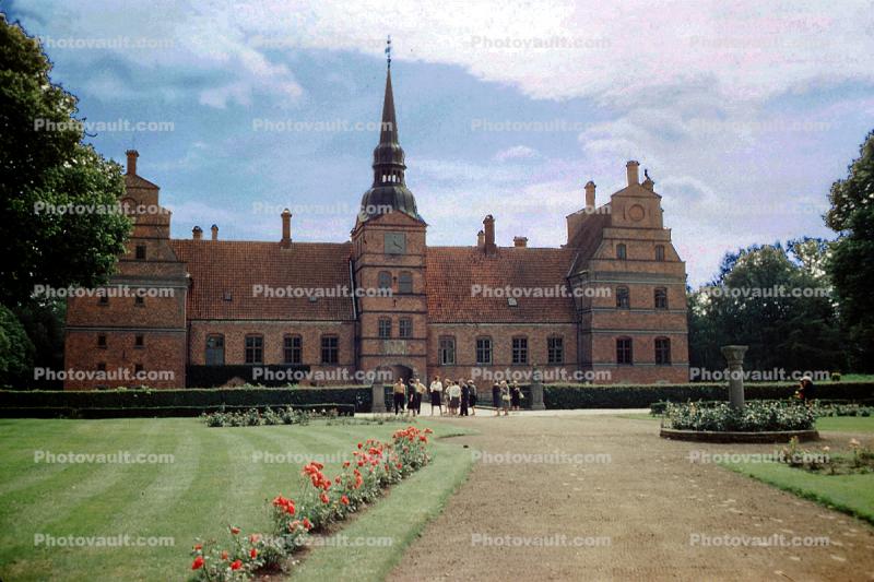 Rosenkranz Castle, royalty, building, flowers, path