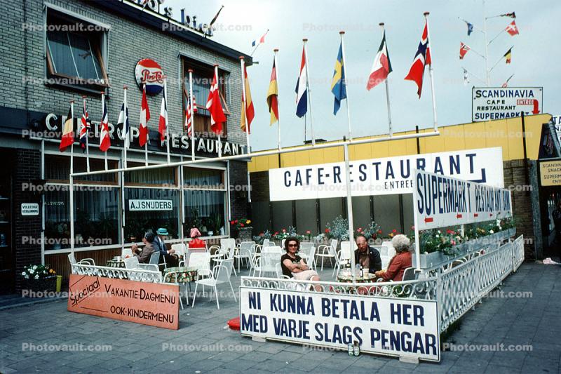 Cafe, sweden, June 1977