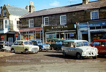 Mini Cooper, minicar, York, England, Edinburgh, Scotland, 1960s