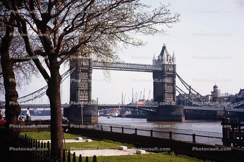 Tower Bridge, London, River Thames, 1950s