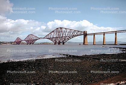 Forth Railroad Bridge, over the Firth of Forth, Scotland