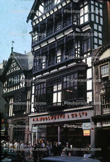 J. W Woolworth, store, building, Chester, England, 1960s