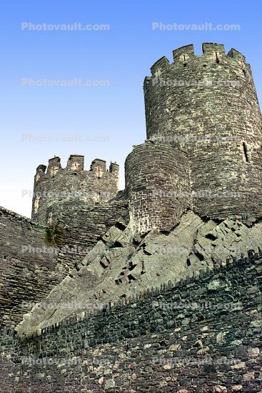 Turret, Conway Castle, Rocky, Wales, Tower, palace, Castle