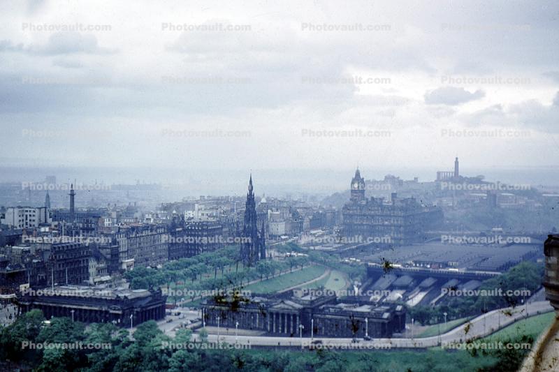 Edinburgh, Scotland, smog, haze, pollution