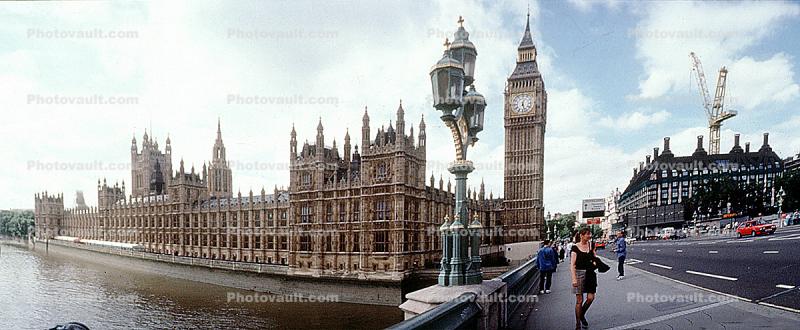House of Parliament, Big Ben, Bridge, Panorama