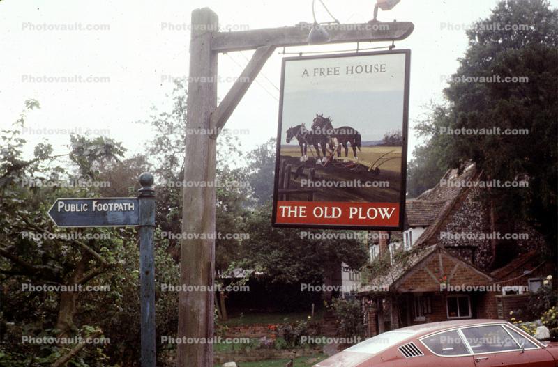 The Old Plow, Public Footpath, England