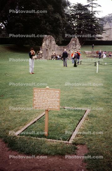 Site of King Arthur's Tomb, Glastonbury, England