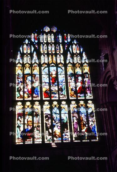 stained glass window, Norwich, England