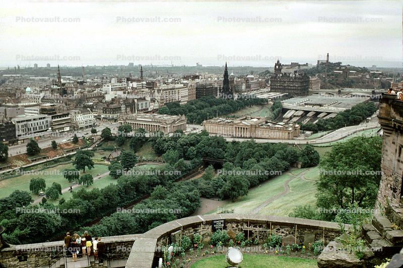 Hill, Castle, Trees, Palace, Buildings, Scotland