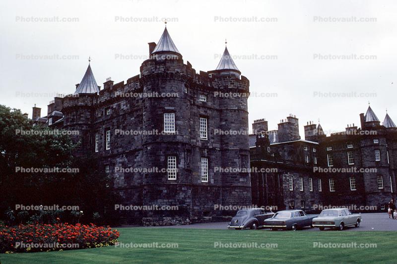 Castle, Palace, Manor, cars, Scotland