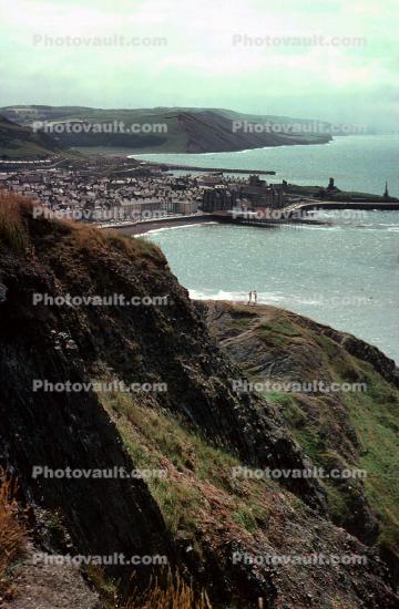 Constitution Hill, Cliffs, Aberystwyth, Mid-West Wales coastline, Wales