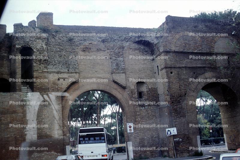 arch, wall, landmark