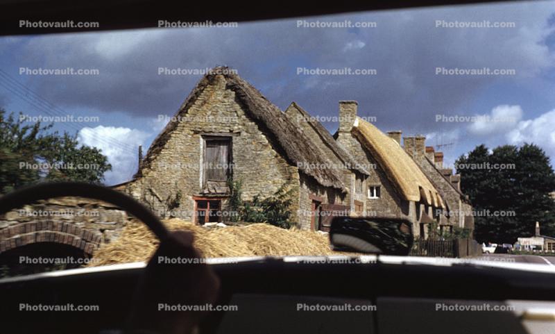 Grass Thatched Roof Cottages, Homes, Houses, Buildings