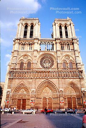 Front Facade of the Notre Dame Cathedral