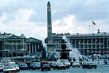Fontaine des Mers, Cleopatra's Needle, Place de la Concorde