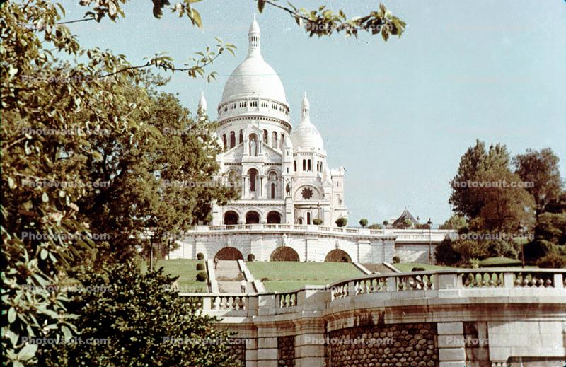 The Sacre Coeur, Cathedral, church, building, 1960s, January 1966