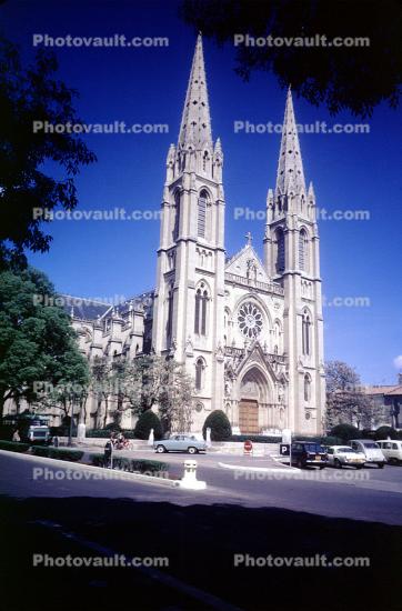 Church, Cathedral, building, Nimes France, April 1967, 1960s