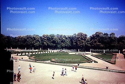 Manicured garden, Versailles, May 1967, 1960s