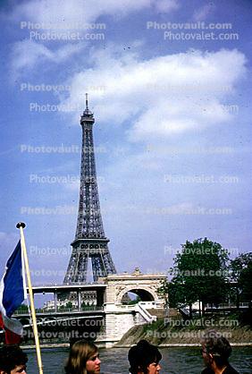Eiffel Tower from the River Seine, May 1967, 1960s