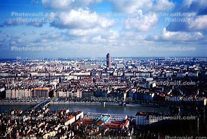 River Seine, skyline, 1950s