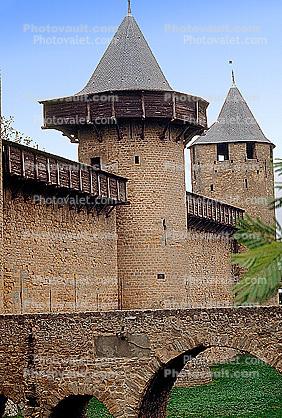 Tower, Turret, Fortress of Carcassonne, Cit? de Carcassonne, Landmark, Castle