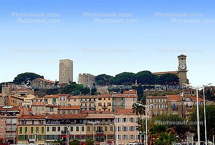 Cannes Castle, Homes, Buildings, hilltop, Landmark