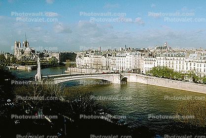 River Seine, Skyline, Cityscape, Bridge