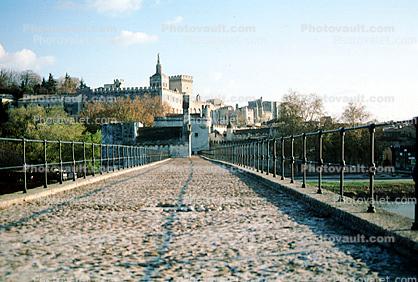 Pont Saint-Benezet Bridge, Pont d'Avignon, Rhone River, medieval bridge, Chapel of Saint Nicholas, ruin, landmark