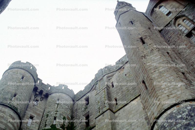 Castle, Church, Mont Saint Michel, Normandy, France