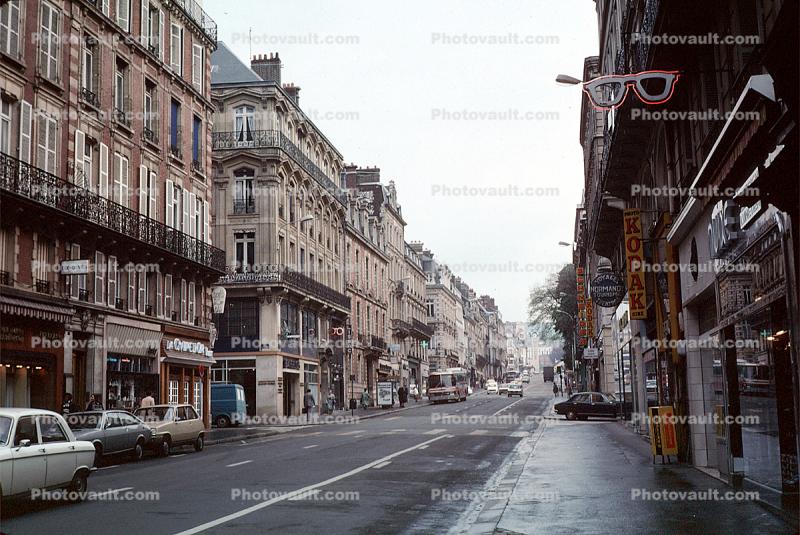 Street, Kodak Sign, Cars, Street, Rouen