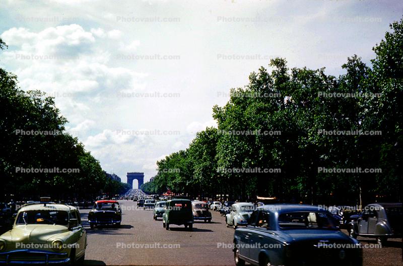 Avenue des Champs-?lys?es, Champs Elysees, May 1959, 1950s