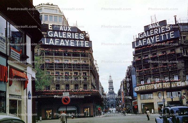 Aux Galeries Lafayette, Galleries, May 1959, 1950s