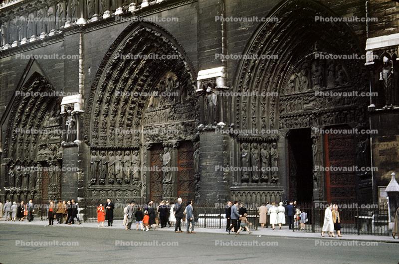 Entrance to Notre Dam, May 1959, 1950s
