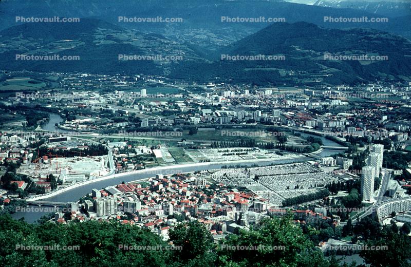 River Drac, Cityscape, Grenoble