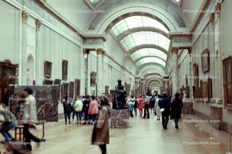 Grande Gallerie, March 26, 1984, Louvre, 1980s
